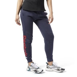 Reebok Training Essentials Linear Logo Hosen Damen - Navy - DE 316-EJW